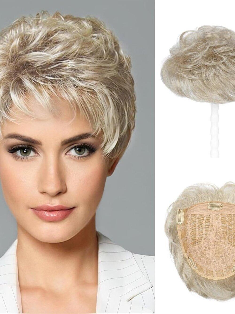 REECHO Hair Topper Ash Blonde